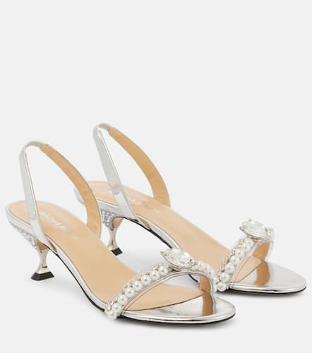 Diamond Of Elizabeth 55 leather sandals - Mach & Mach - Modalova