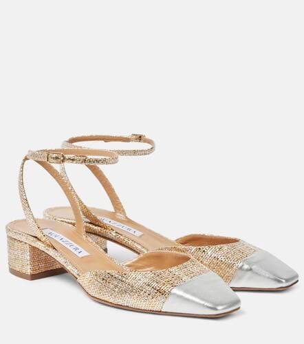 French Flirt 35 metallic tweed pumps - Aquazzura - Modalova