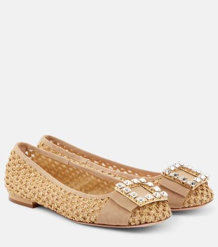 TrÃ¨s Vivier raffia-effect ballet flats - Roger Vivier - Modalova