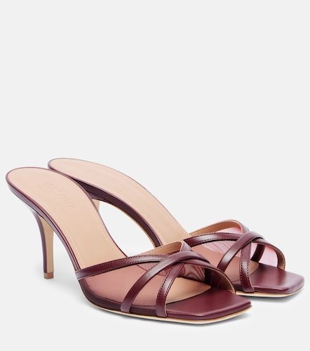 Perla 70 leather and mesh mules - Malone Souliers - Modalova