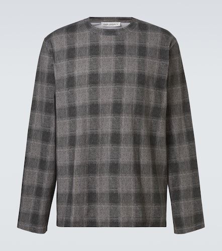 Box checked cotton jersey T-shirt - Our Legacy - Modalova