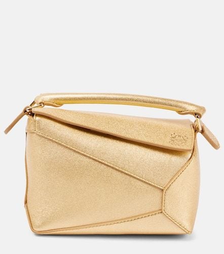 Puzzle Mini metallic leather tote bag - Loewe - Modalova