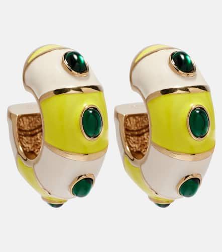 Rayures embellished hoop earrings - Jacquemus - Modalova