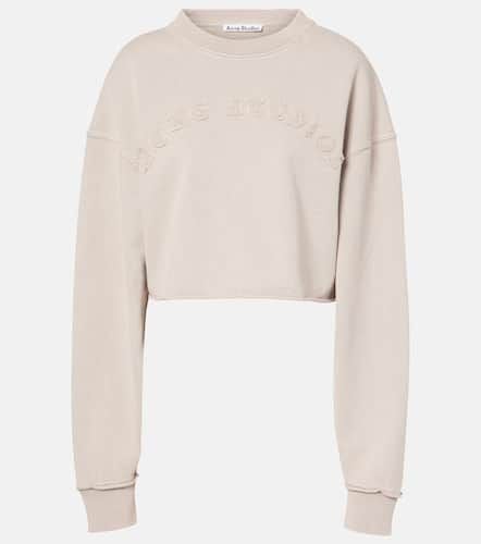 Cropped-Sweatshirt aus Baumwoll-Jersey - Acne Studios - Modalova