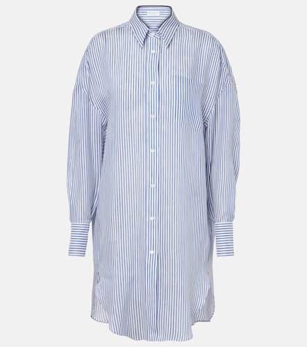 Camicia in organza di lino e seta con monili - Brunello Cucinelli - Modalova