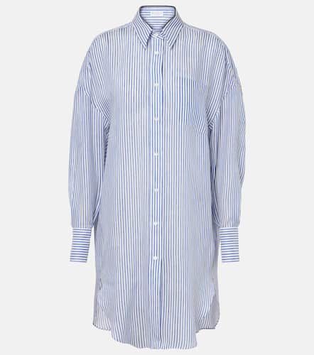 Monili striped linen and silk organza shirt - Brunello Cucinelli - Modalova