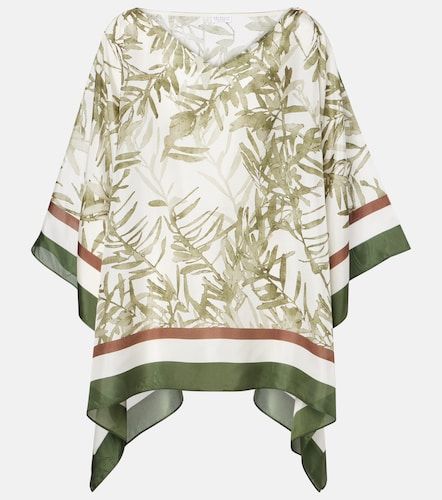 Caftán de seda estampado - Brunello Cucinelli - Modalova