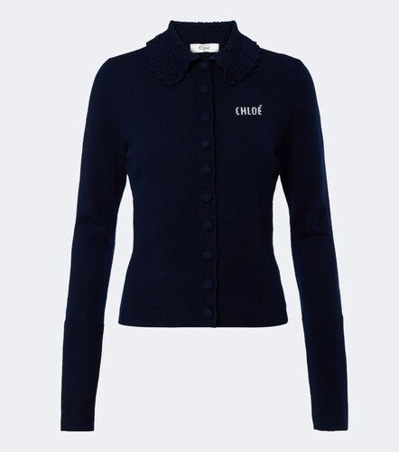 Chloe Logo wool cardigan - Chloe - Modalova