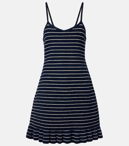 Abito corto in misto cotone a righe - JW Anderson - Modalova