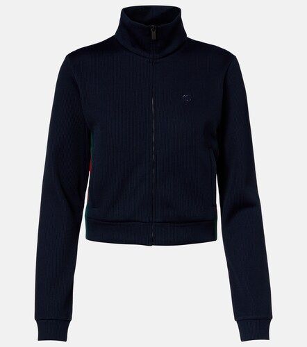 Web Stripe jersey zip-up sweatshirt - Gucci - Modalova