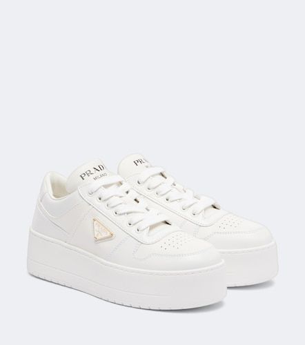 Downtown Bold leather platform sneakers - Prada - Modalova