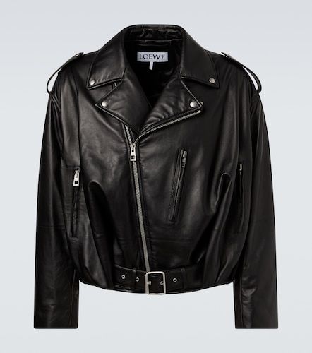 Loewe Giacca biker Balloon in pelle - Loewe - Modalova