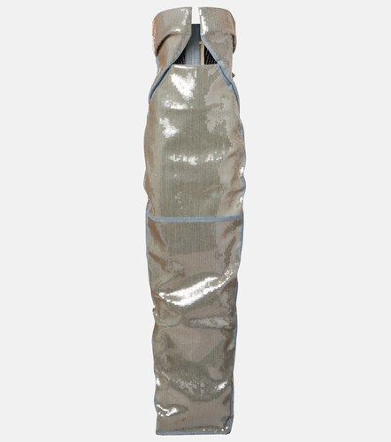Prong sequined denim gown - Rick Owens - Modalova