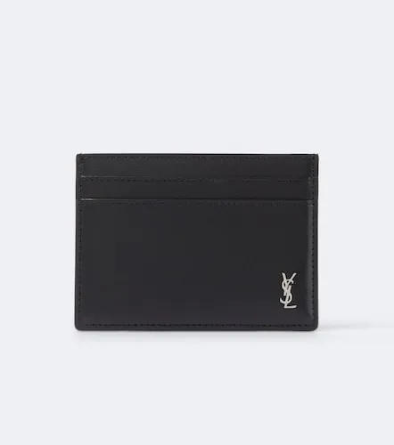 Cassandre leather card holder - Saint Laurent - Modalova