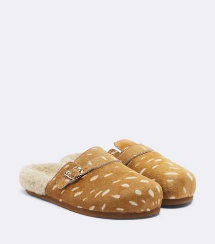 Clogs Vasilitsa aus Leder mit Lammfell - Ancient Greek Sandals - Modalova