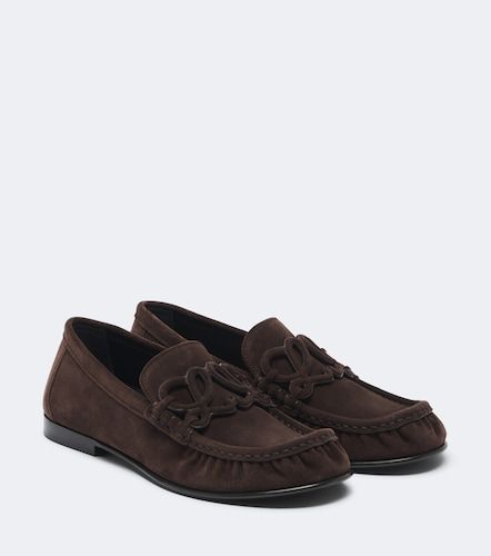 Loafers Double L aus Veloursleder - Loewe - Modalova