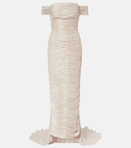 Off-Shoulder Robe Bustier - Marmar Halim - Modalova