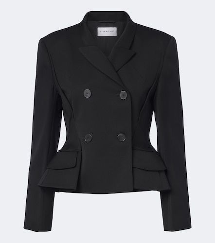 Pinch peplum wool gabardine jacket - Givenchy - Modalova