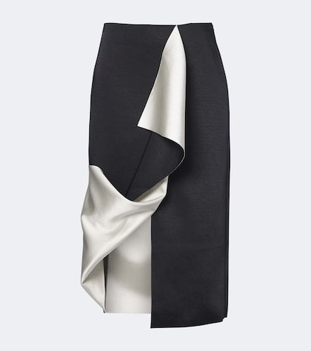 Draped asymmetric satin midi skirt - Rohe - Modalova
