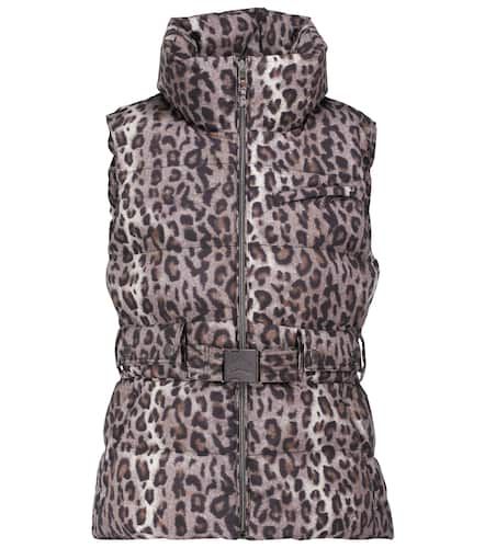 Leopard-print belted ski vest - Jet Set - Modalova