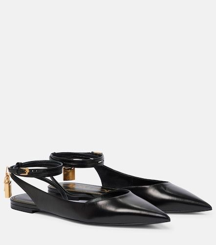 Bailarinas destalonadas Padlock de piel - Tom Ford - Modalova