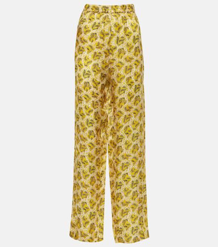 Piera printed silk-blend straight pants - Isabel Marant - Modalova