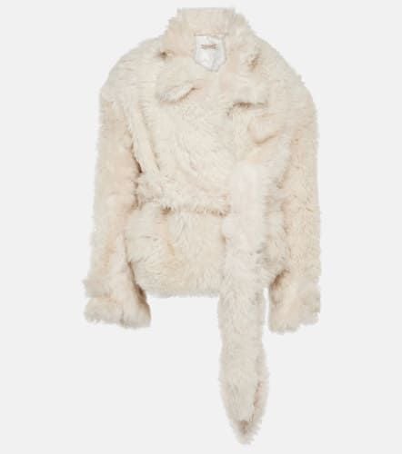 Rioni oversized shearling jacket - The Mannei - Modalova