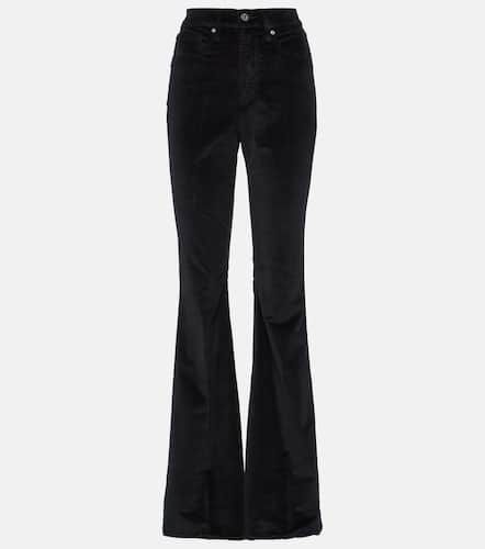 Sheridan high-rise velvet flared pants - Veronica Beard - Modalova