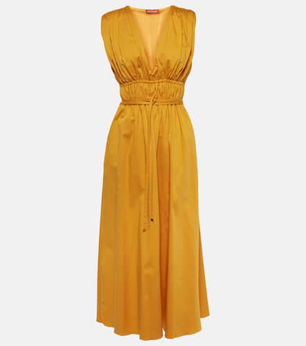 Fiona ruched cotton-blend midi dress - Altuzarra - Modalova