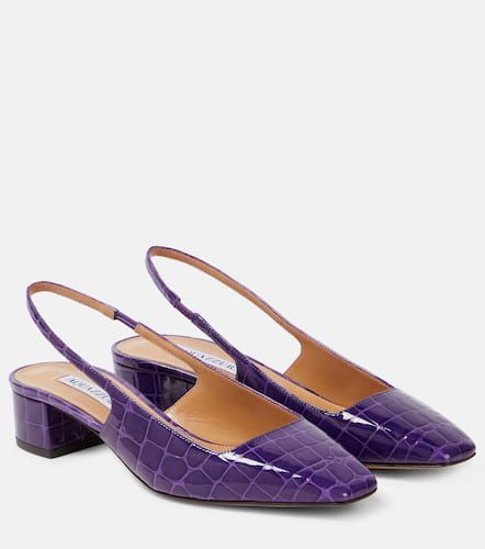 Ginza 35 patent leather slingback pumps - Aquazzura - Modalova