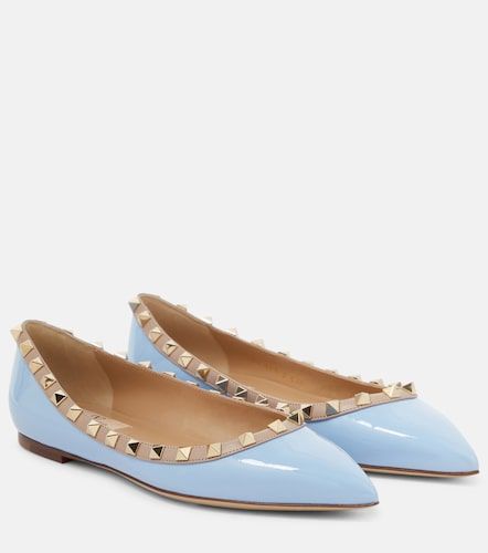 Bailarinas Rockstud de piel - Valentino Garavani - Modalova