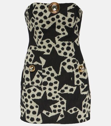 Abito corto in misto cotone jacquard - Area - Modalova