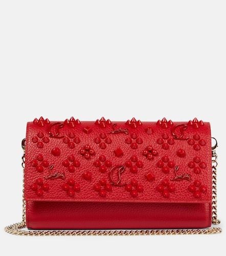 Paloma embellished leather clutch - Christian Louboutin - Modalova