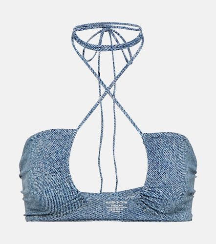 Top de bikini de cuello halter estampado - Magda Butrym - Modalova