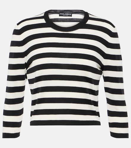 Striped virgin wool sweater - Dolce&Gabbana - Modalova