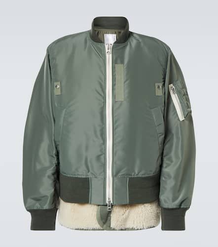 Bomberjacke mit Faux Shearling - Sacai - Modalova