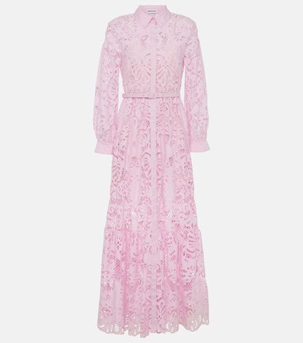 Cotton lace shirt dress - Self-Portrait - Modalova