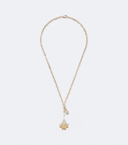 Collana con pendente True Love in 18kt con diamanti - FoundRae - Modalova