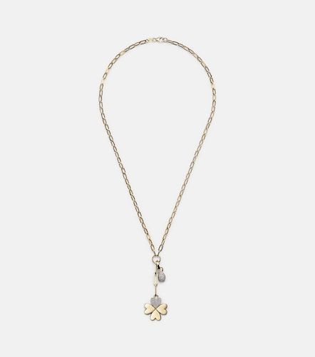Halskette Four Heart Clover aus 18kt Gelbgold mit Diamanten - FoundRae - Modalova