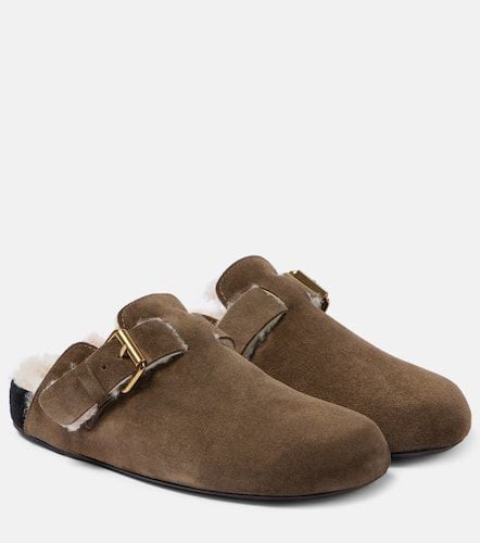 Mirvin shearling-lined suede clogs - Isabel Marant - Modalova