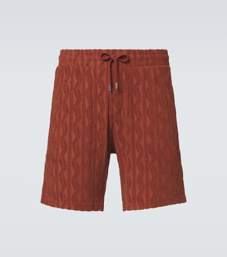 Augusto cotton terry jacquard shorts - Frescobol Carioca - Modalova