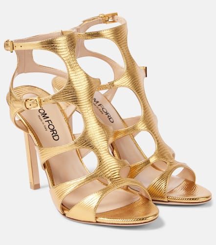 Paradis snake-effect leather sandals - Tom Ford - Modalova