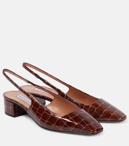 Ginza 35 leather slingback pumps - Aquazzura - Modalova