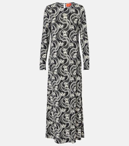 Swing printed jersey midi dress - La DoubleJ - Modalova