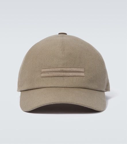 Embroidered linen baseball cap - Zegna - Modalova