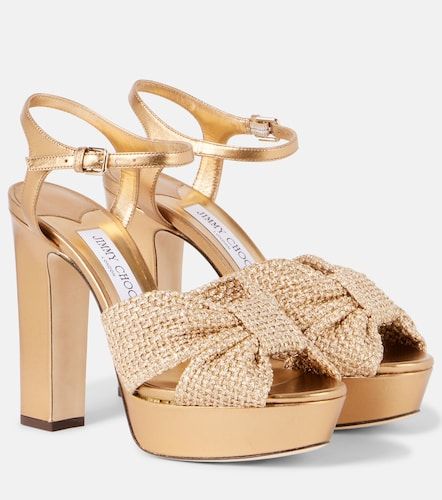 Heloise 120 leather platform sandals - Jimmy Choo - Modalova