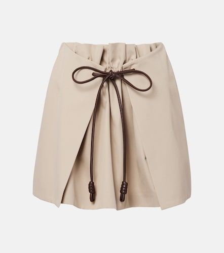 Cotton and silk gabardine miniskirt - Loewe - Modalova
