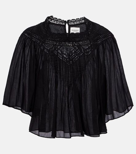 Blusa Garia de algodón con encaje - Marant Etoile - Modalova