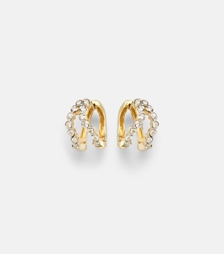Orecchini Wave in 14kt con diamanti - Mateo - Modalova
