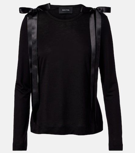 Simone Rocha Top de jersey con lazo - Simone Rocha - Modalova